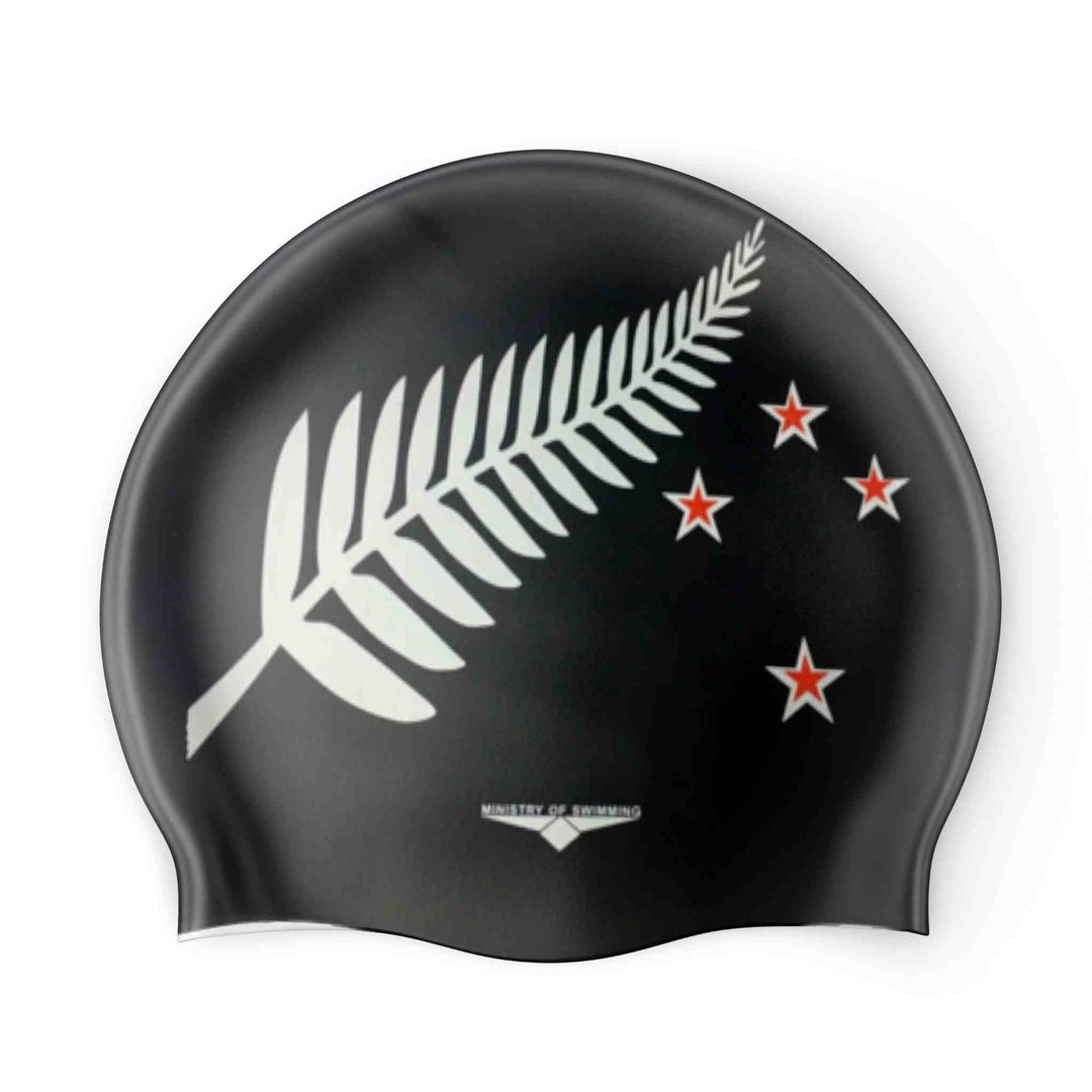 New Zealand Fern-Swimming Cap