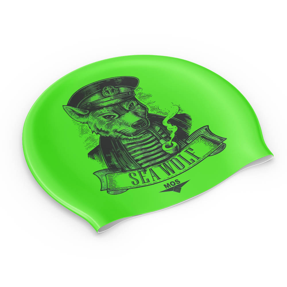 Sea Wolf Swimming Cap - Green