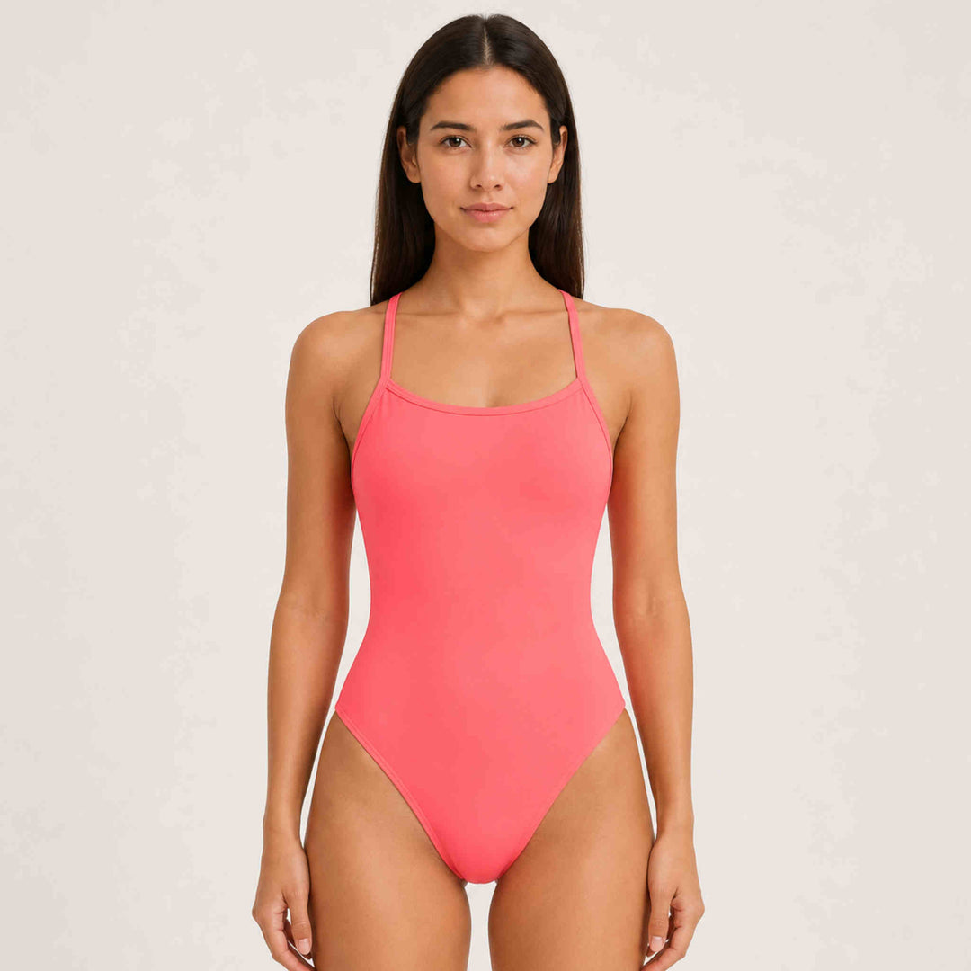 Aero back One Piece - Coral Plush