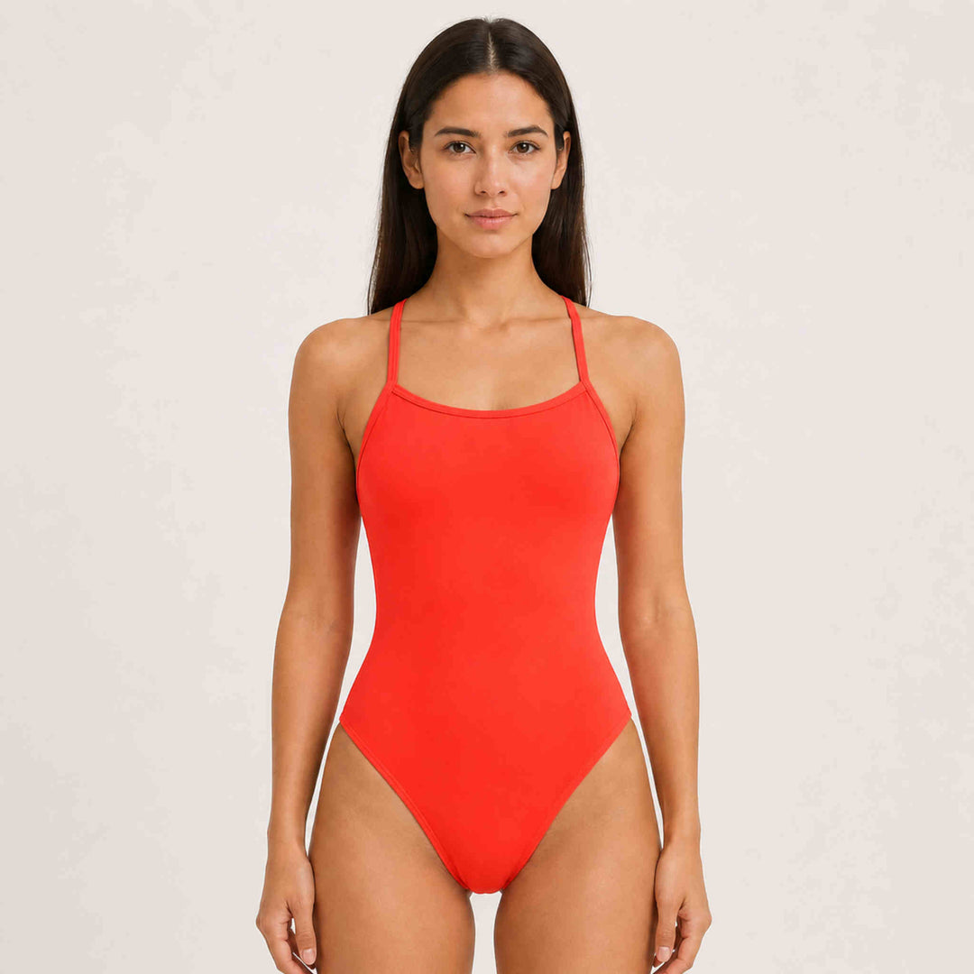 Aero back One Piece - Flame Red