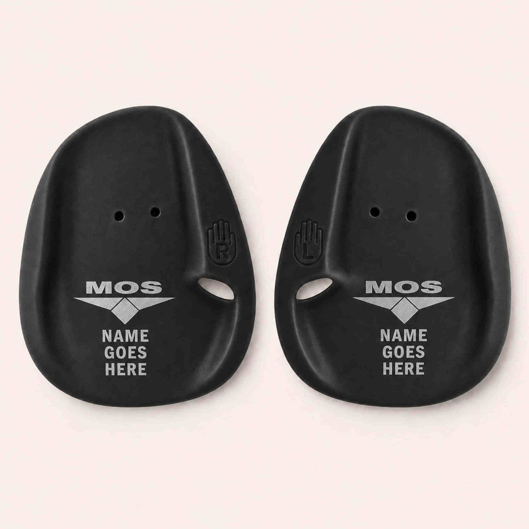 MOS Agility Paddles - Black Medium Personalised with name