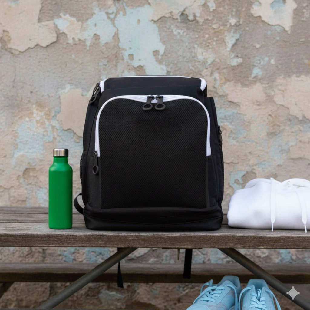 Ministry Of Swimming MX40L Team Master Backpack - Black -White Swim Bag