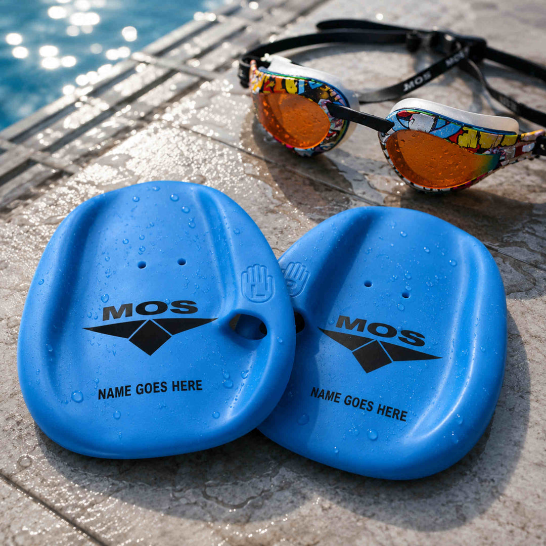 MOS Agility Paddles - Blue Medium Personalised with name