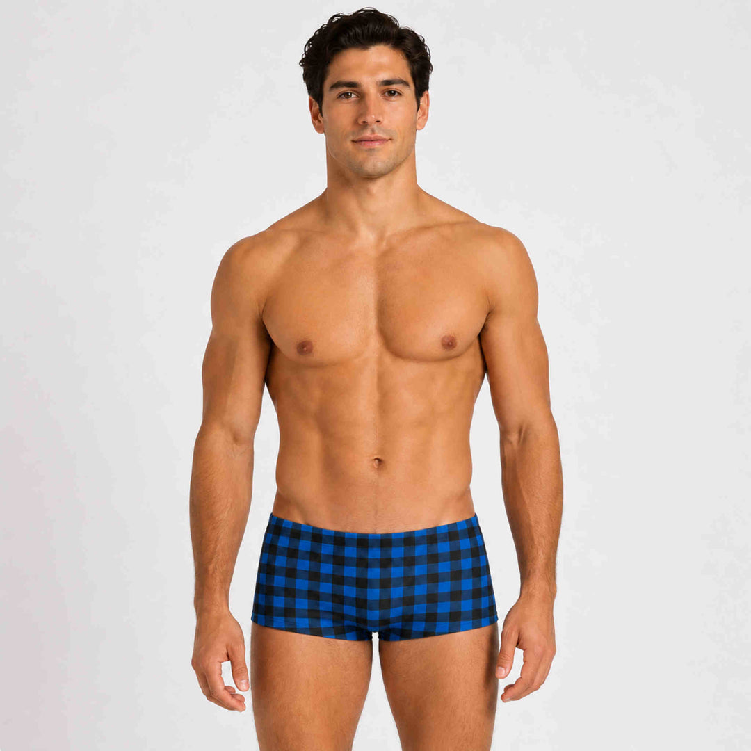 SpeedyTrunks Blue Plaid Training