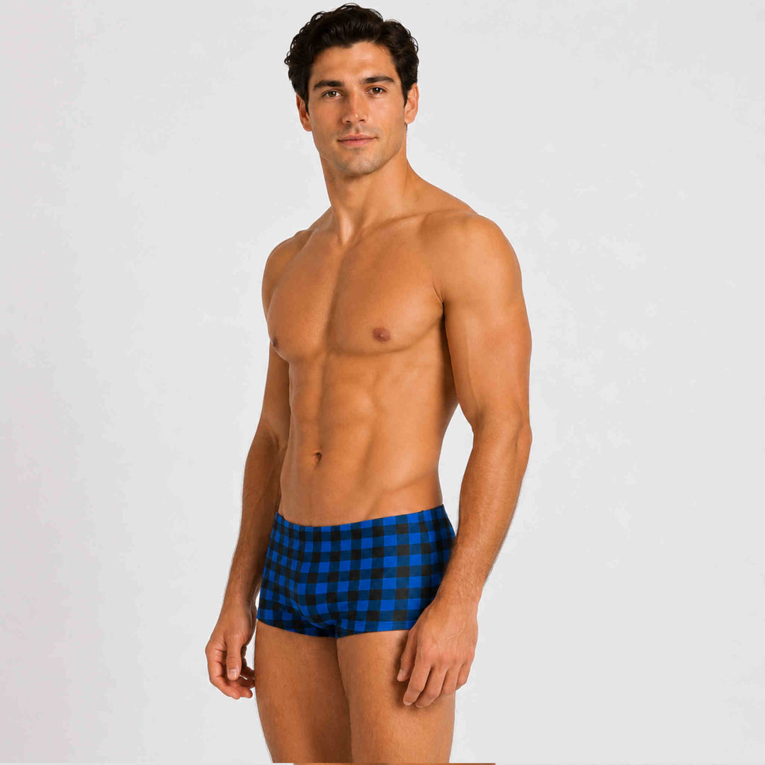 SpeedyTrunks Blue Plaid Training