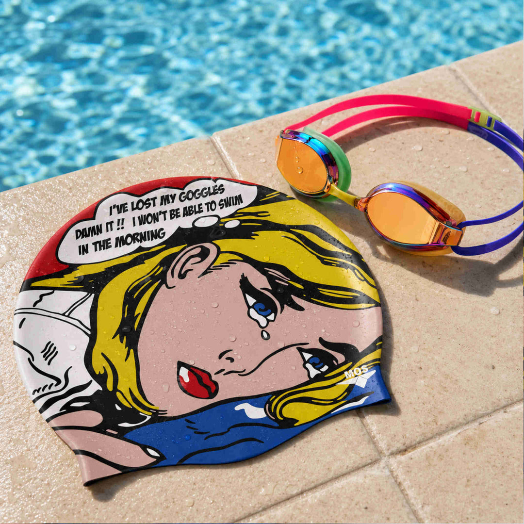 Comic Art-Swimming Cap