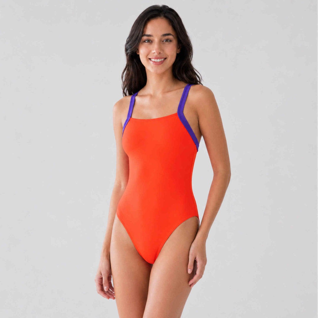 One piece Racer back Citrus Pop