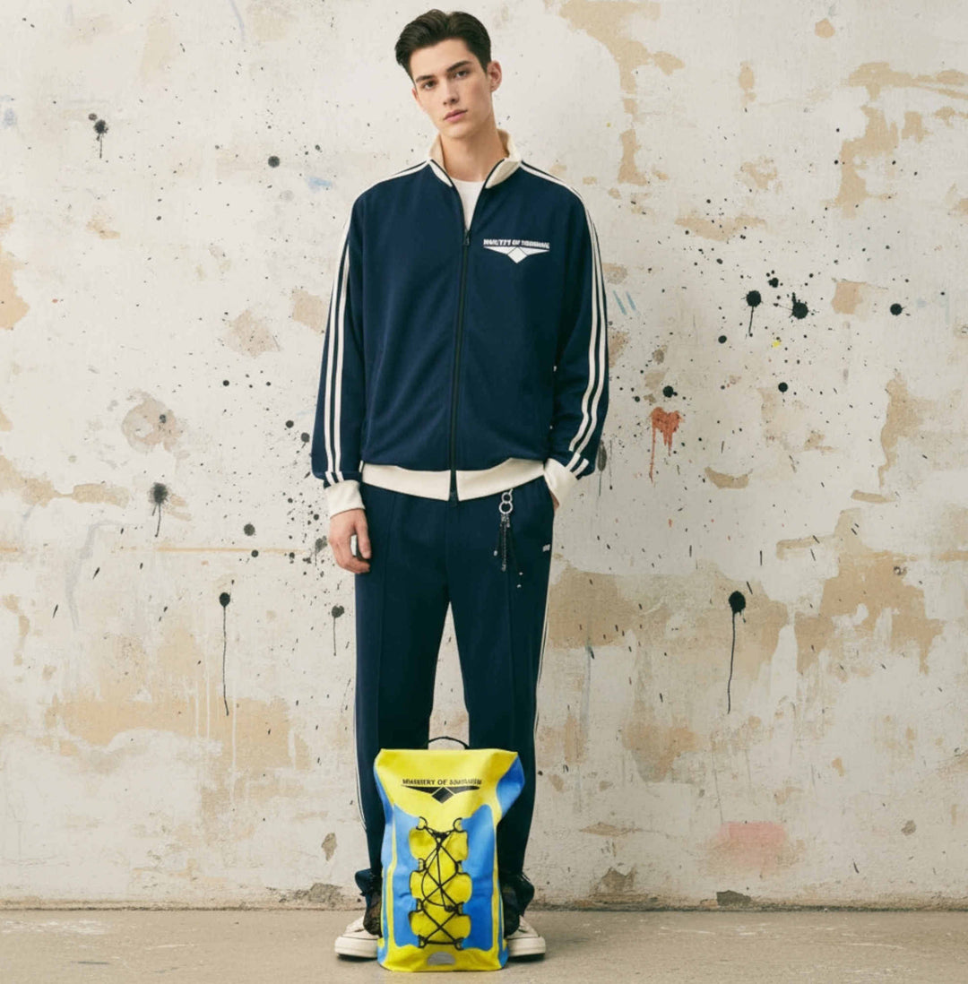 Waterproof Dry bag backpack (Yellow Blue)