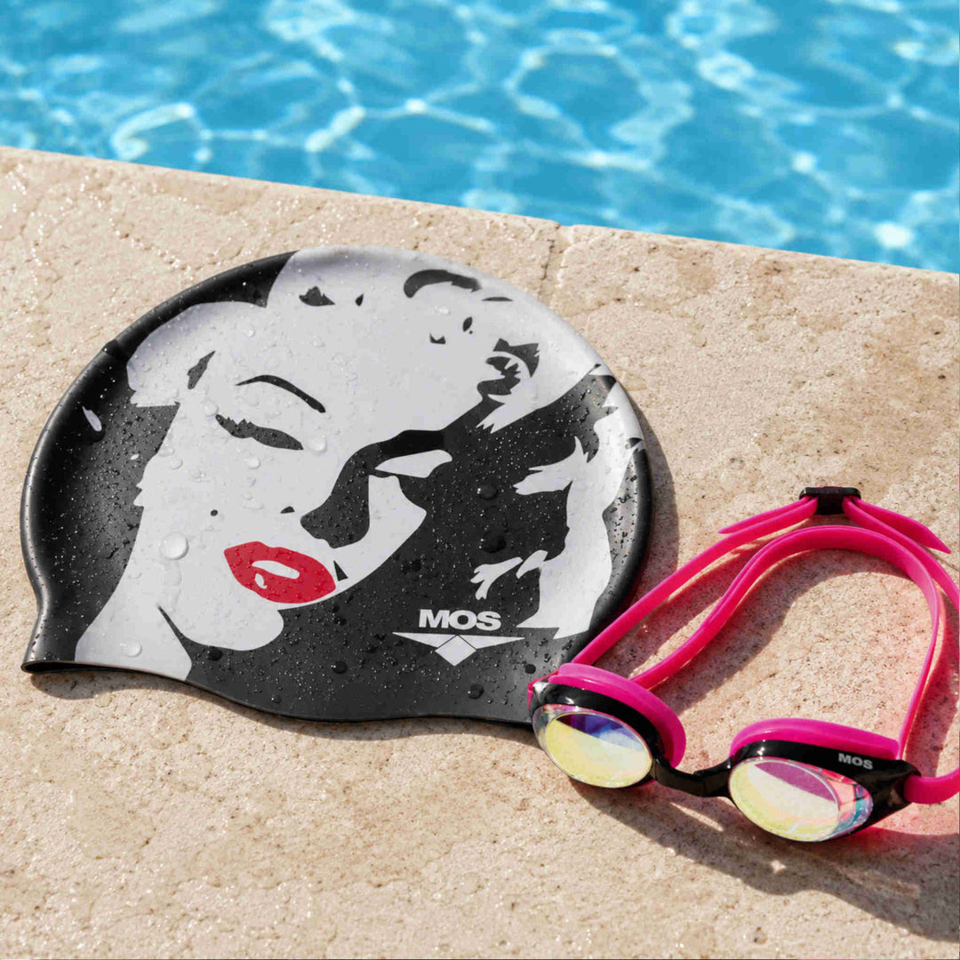 Marilyn Monroe Pop Art-Swimming Cap