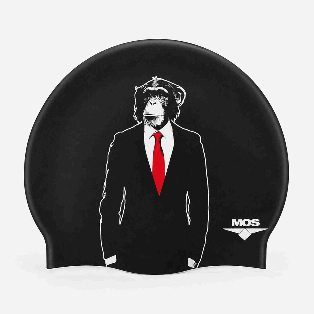 Hipster Ape-Swimming Cap