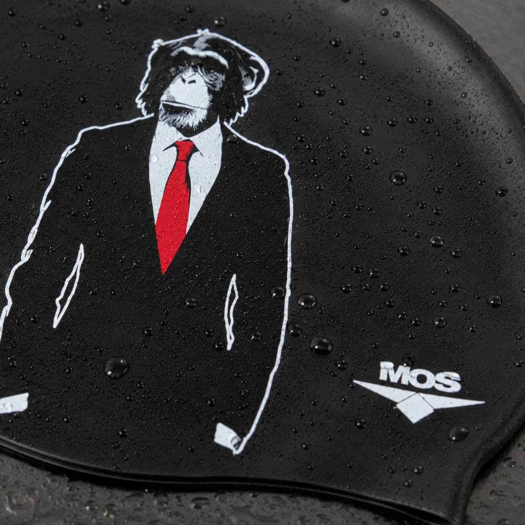 Hipster Ape-Swimming Cap