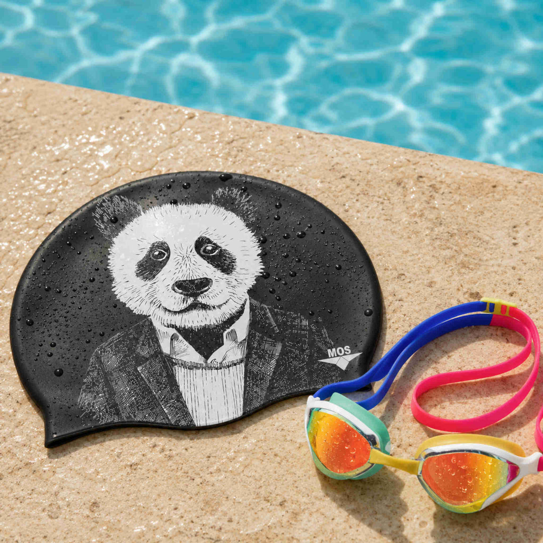 Panda Cap-Swimming Cap