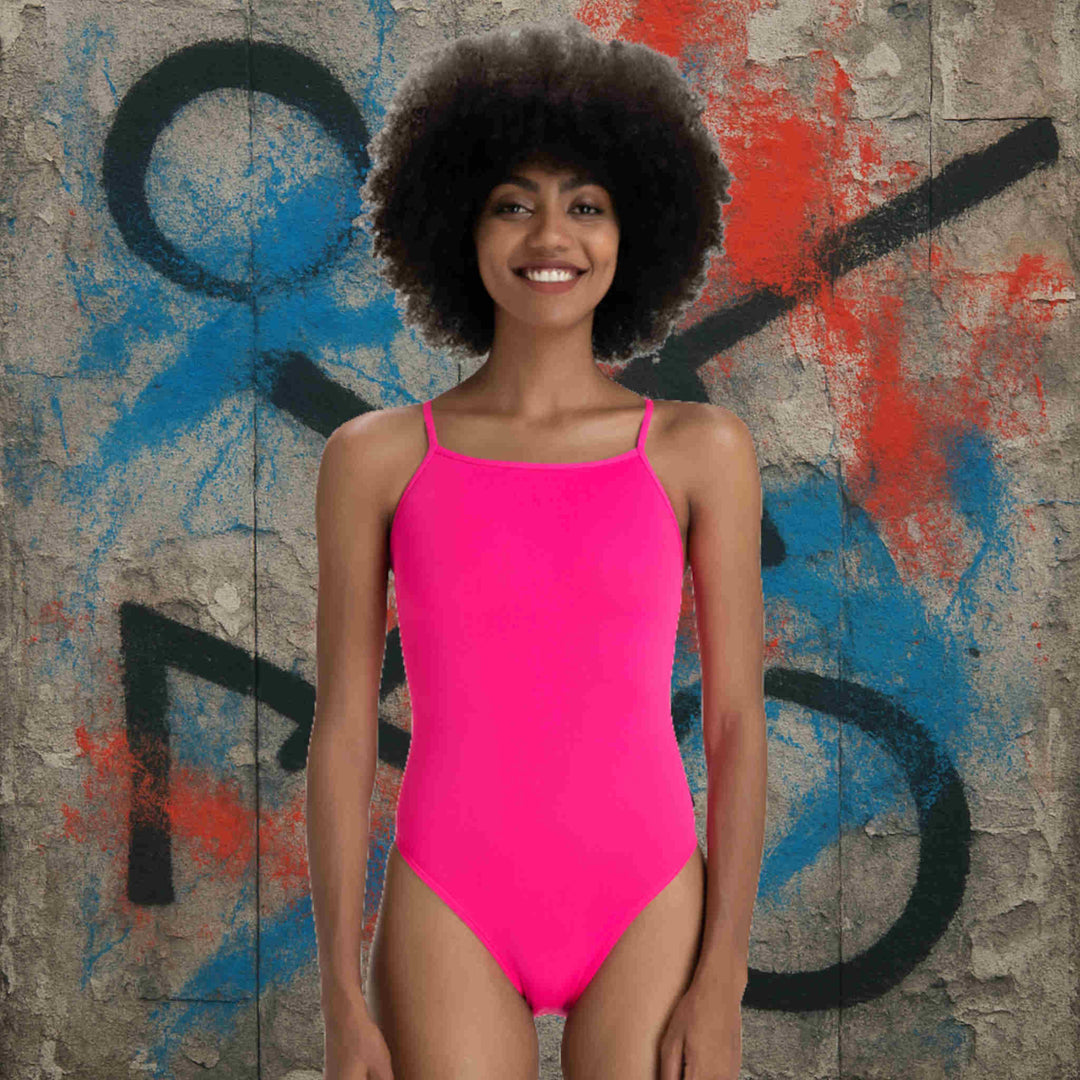 Bubble Pop One piece- X strap Splash Pink