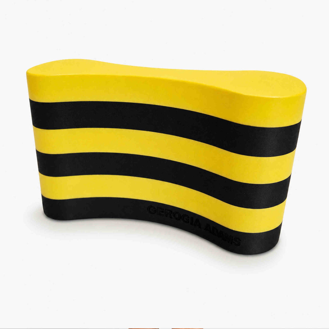 Ministry Of Swimming Mid Size Pull Buoy - Black/Yellow.