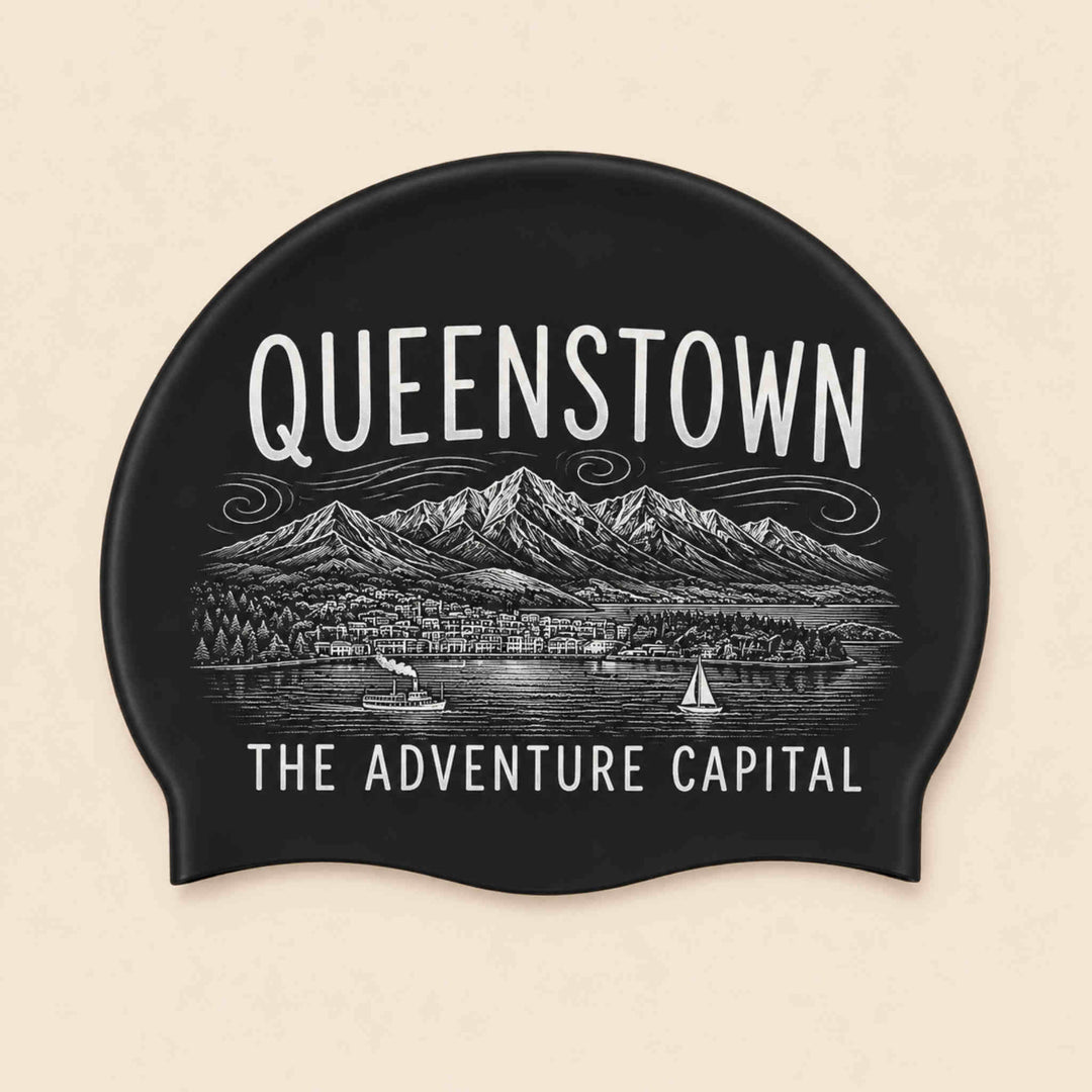 Queenstown – The Adventure Capital Swim Cap - Limited Run NZ Series — Made to Order
