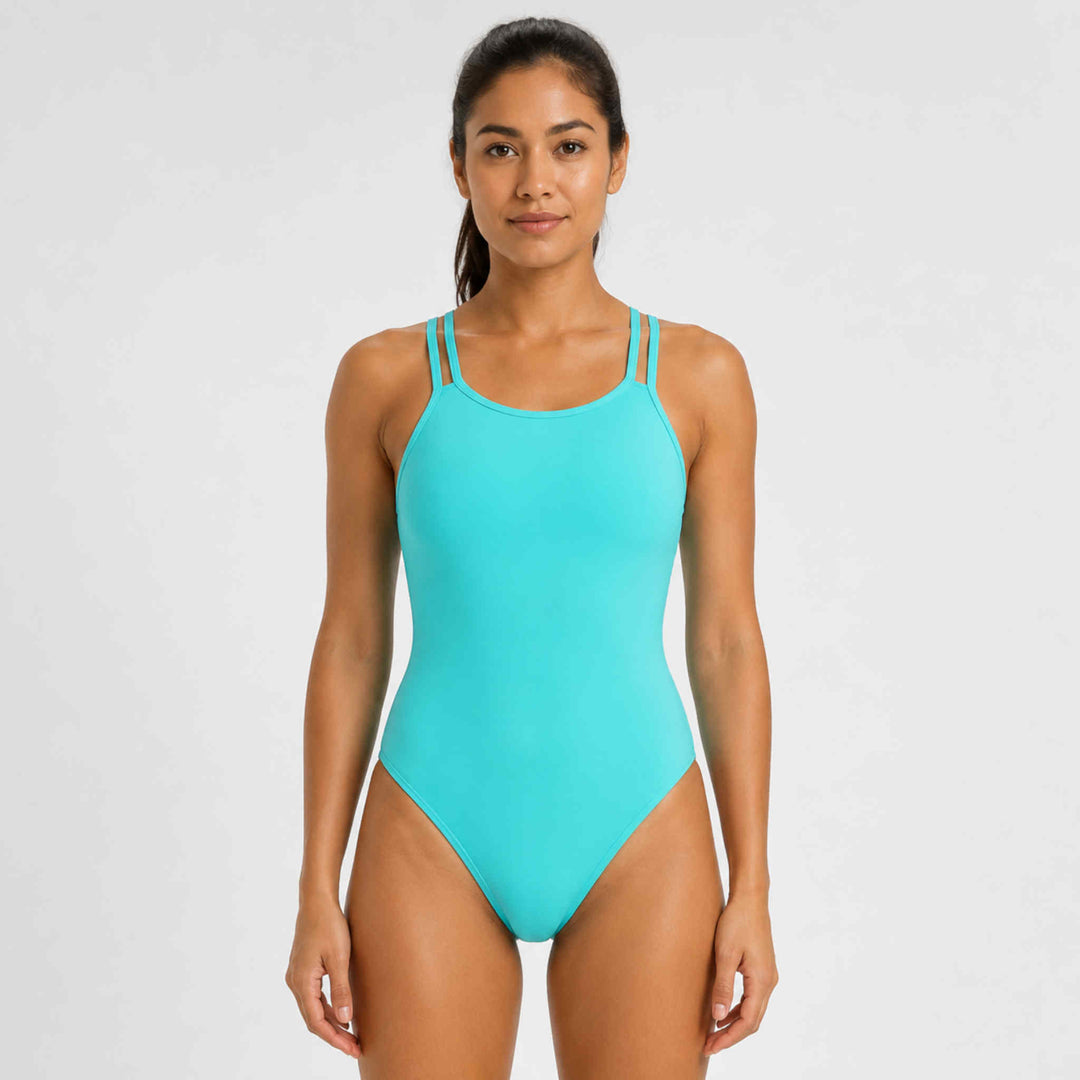 Bubble Pop One piece Double strap- Seabreeze Teal