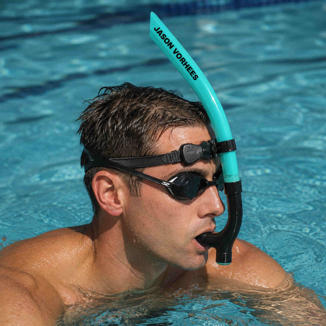 MOS Freestyle Front Snorkel Teal – Personalised Swim Training Snorkel