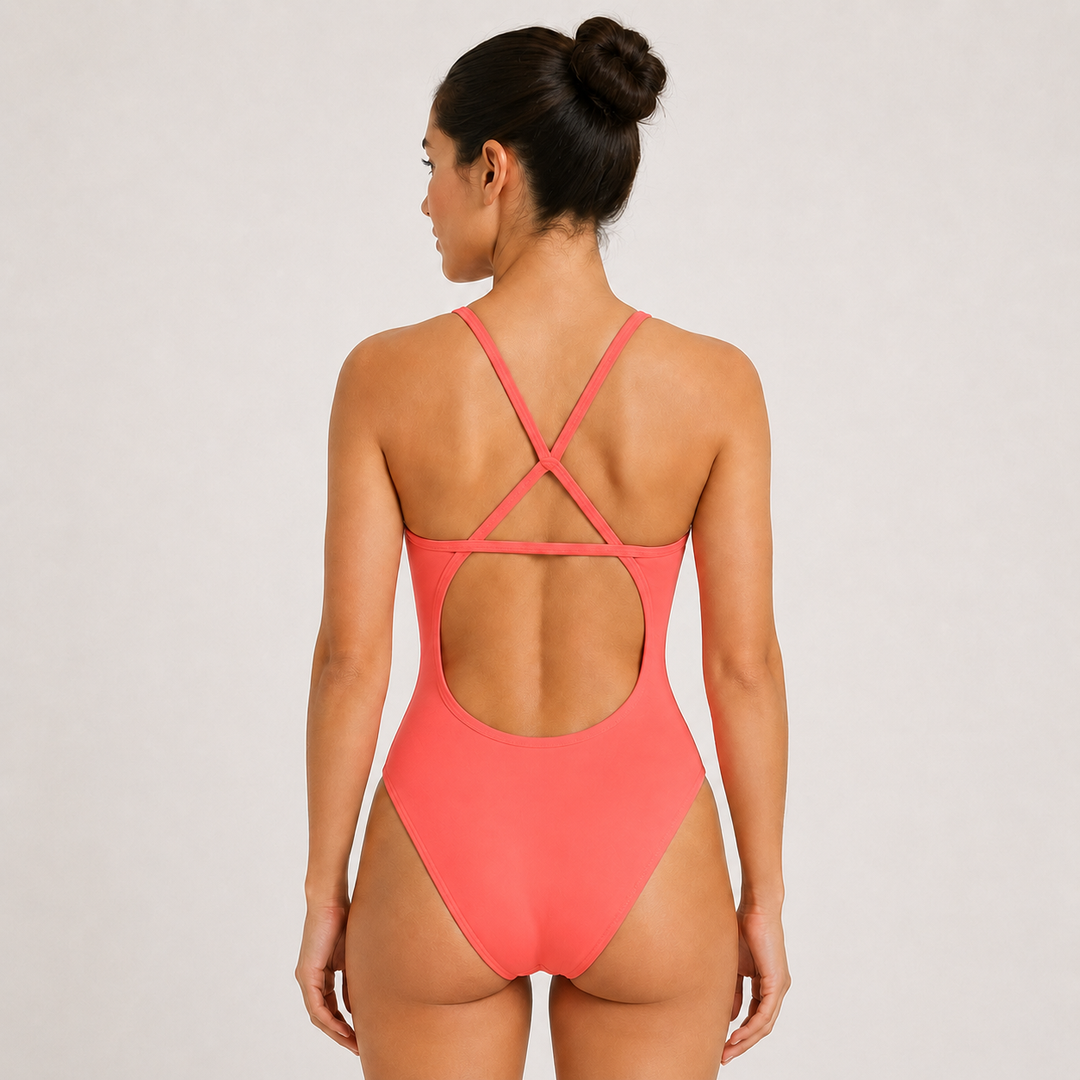 Aero back One Piece - Coral Plush
