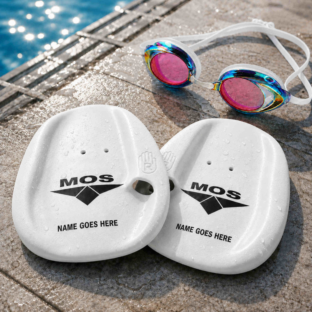 MOS Agility Paddles - White Medium Personalised with name
