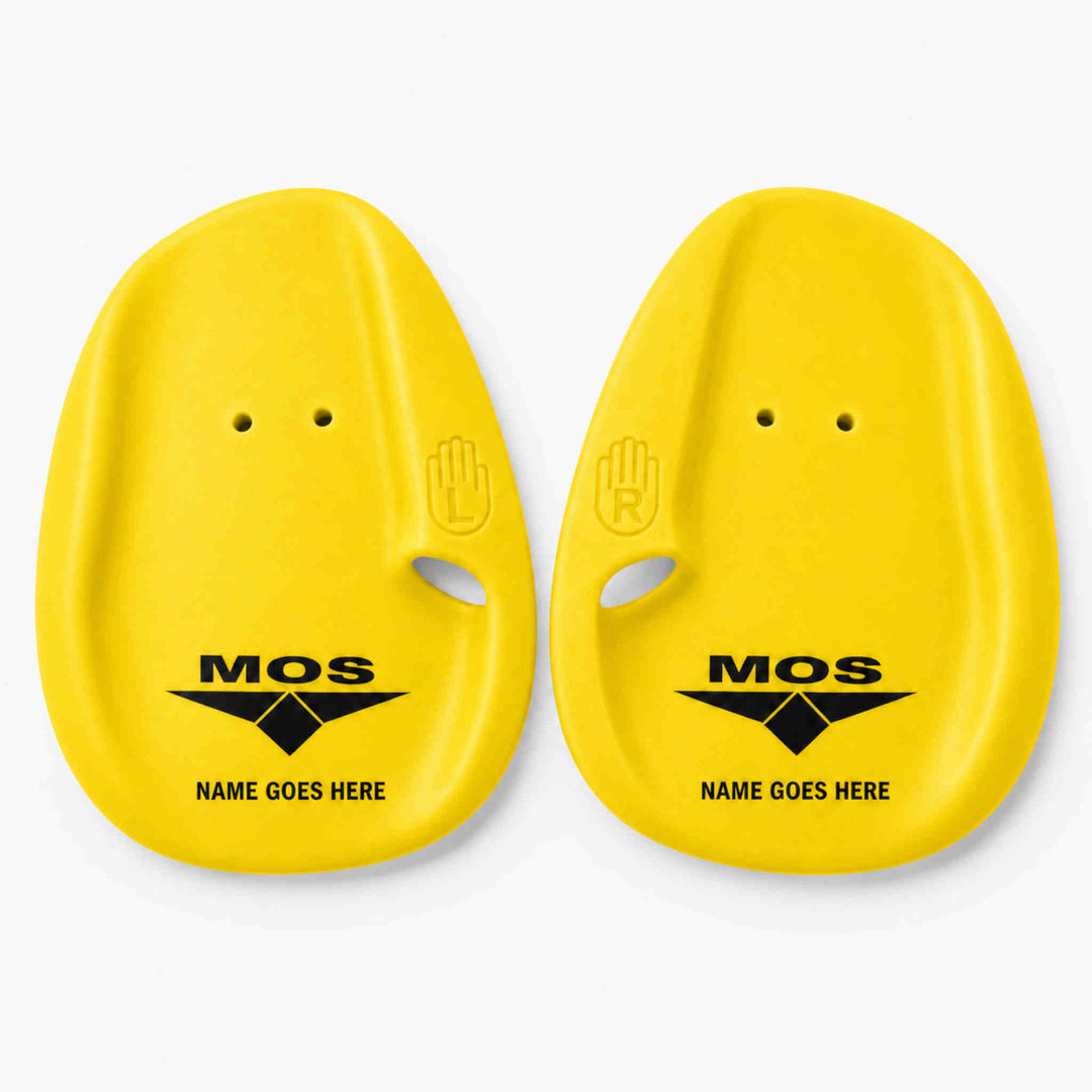 MOS Agility Paddles - Yellow Medium Personalised with name