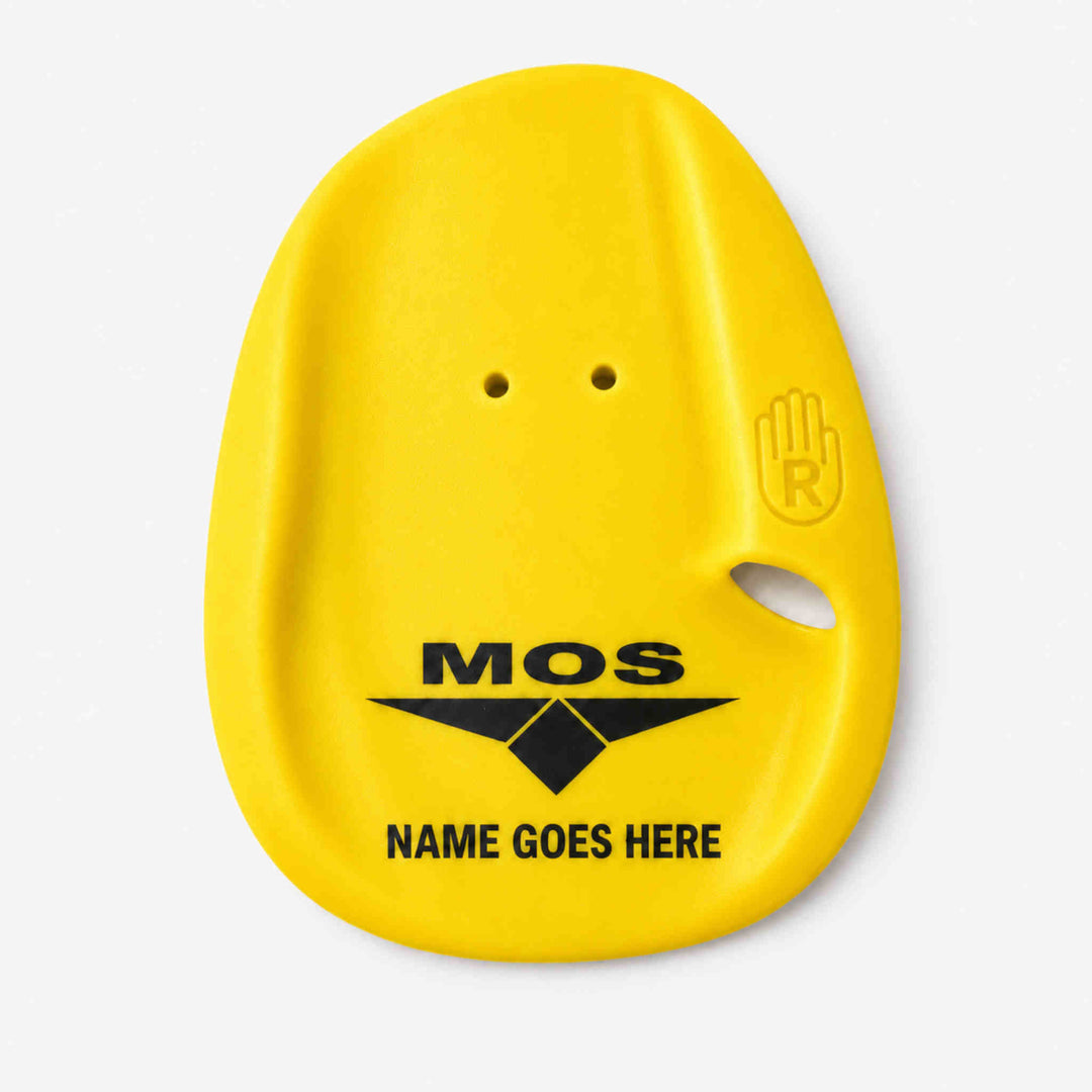 MOS Agility Paddles - Yellow Medium Personalised with name