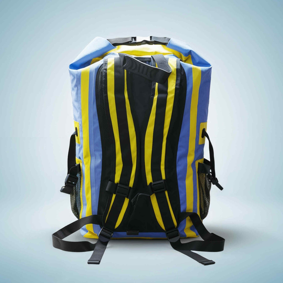 Waterproof Dry bag backpack (Yellow Blue)