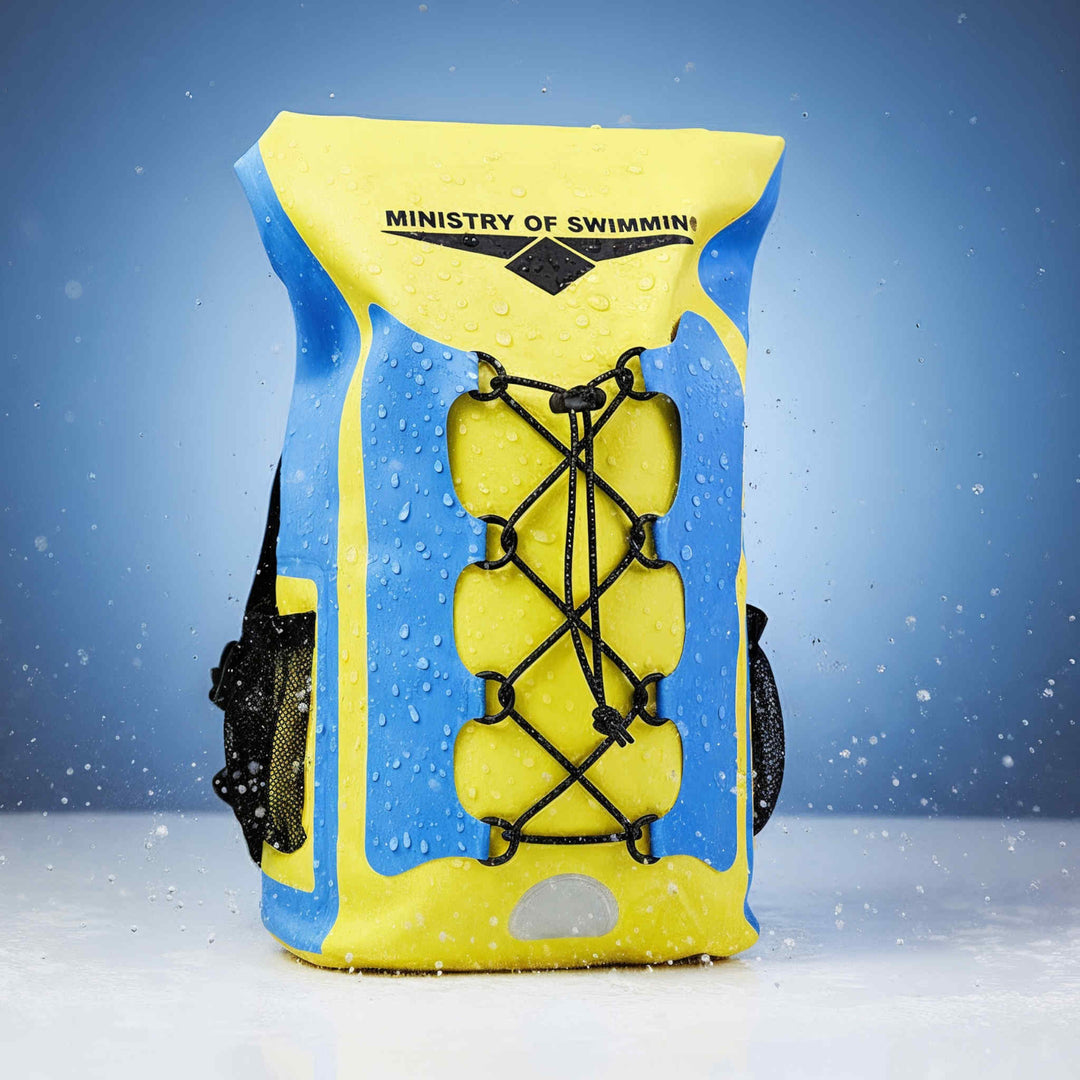 Waterproof Dry bag backpack (Yellow Blue)