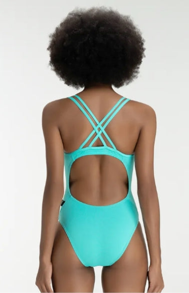 Bubble Pop One piece Double strap- Seabreeze Teal