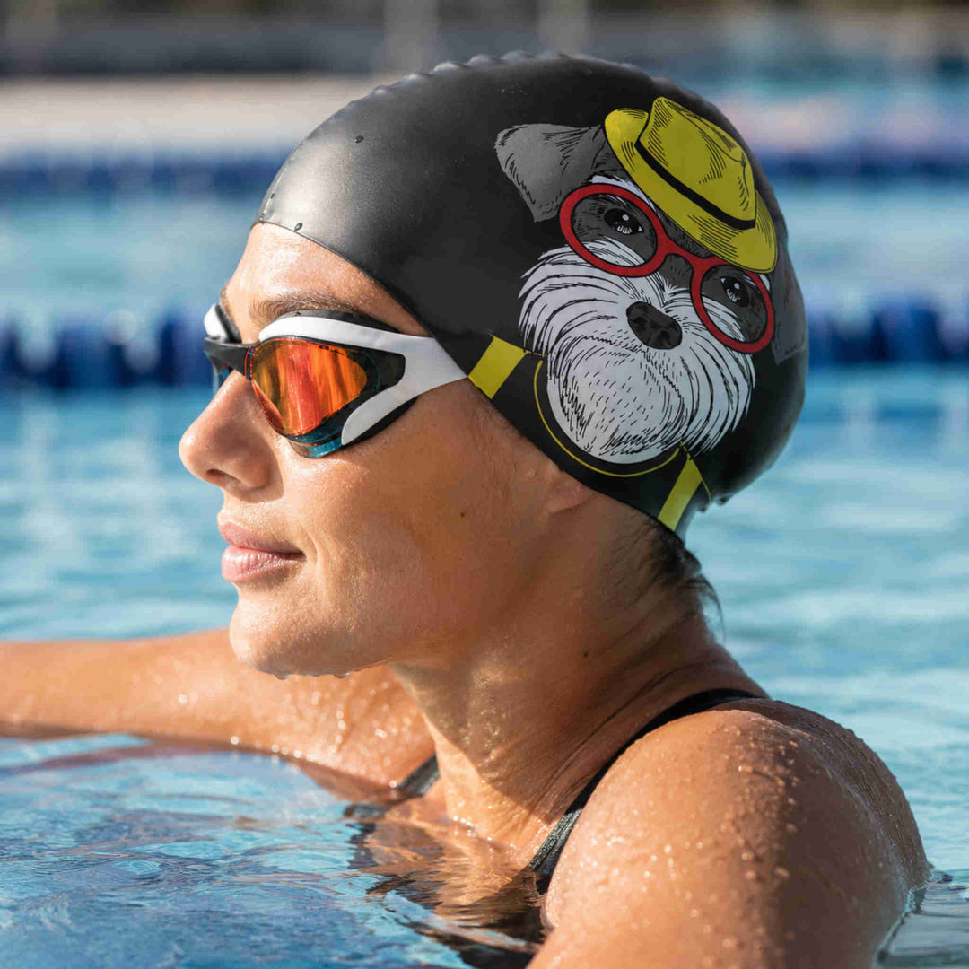 Cool Dog-Swimming Cap