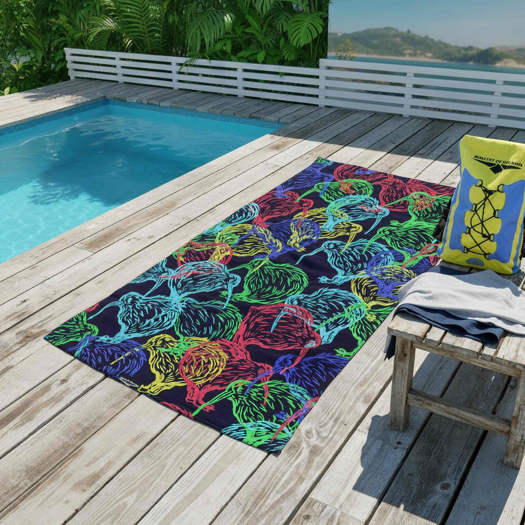 Kiwi Microfiber Swimming towel