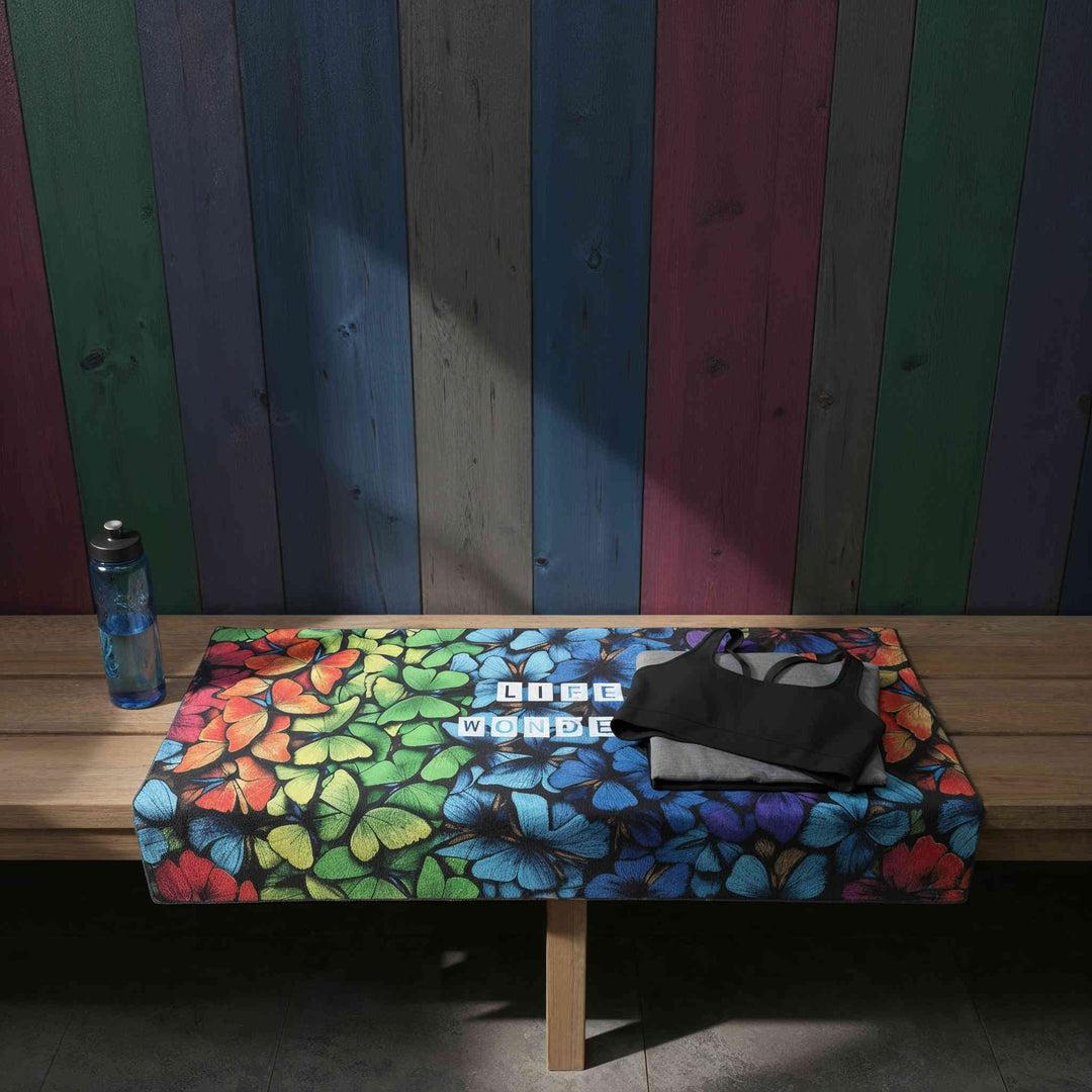 Life is Wonderful Microfiber Gym Towel