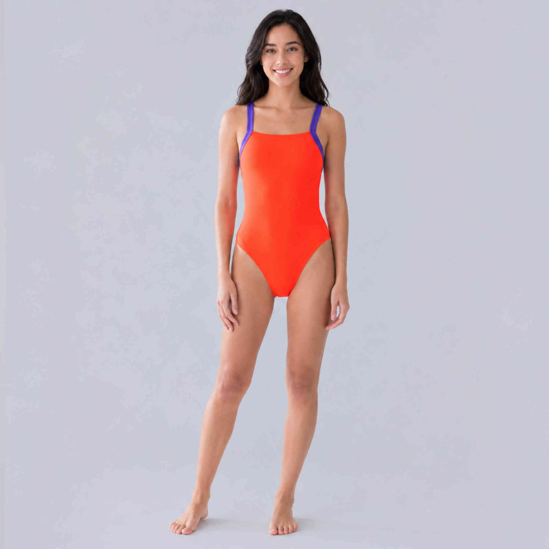 One piece Racer back Citrus Pop