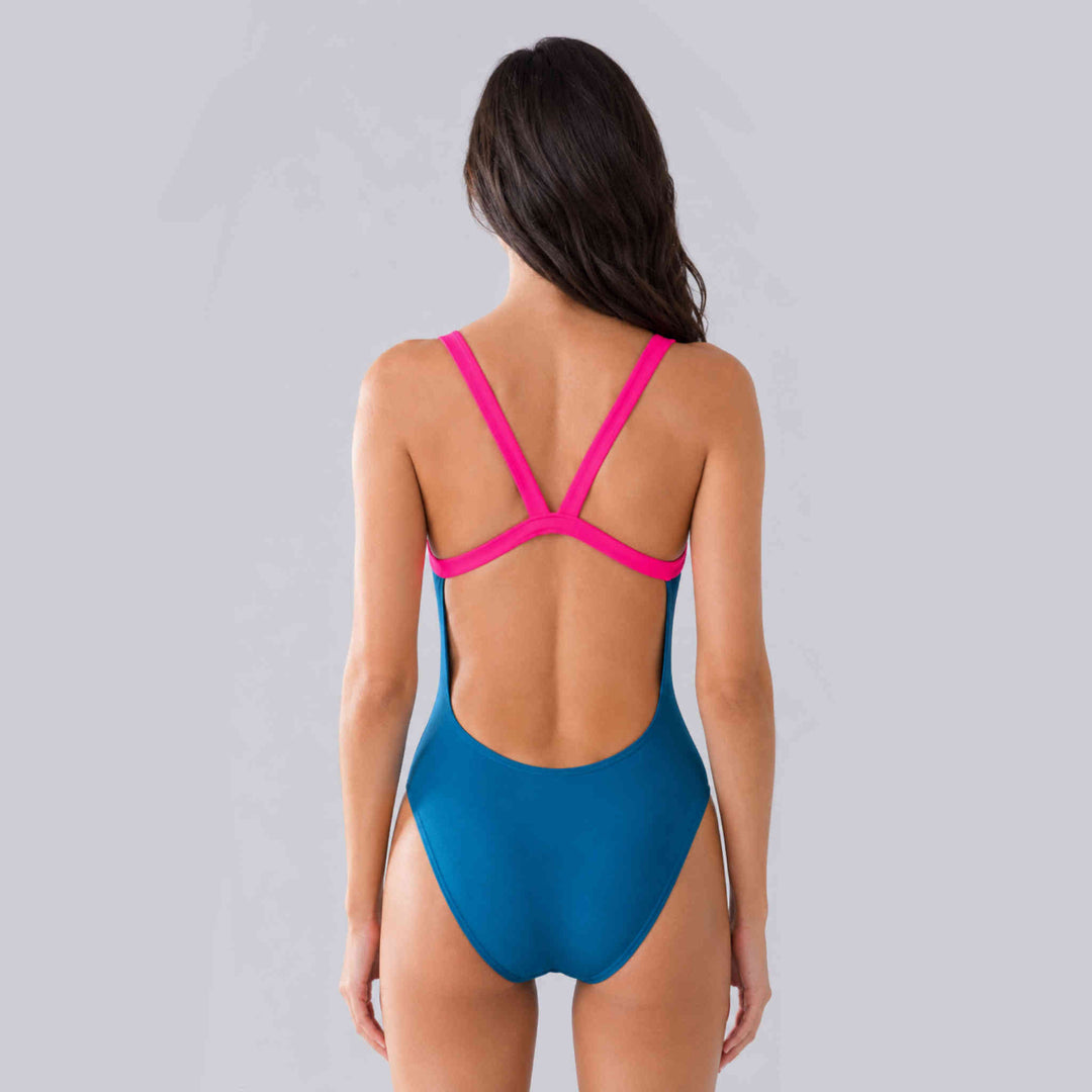 One piece Racer back Teal Fizz