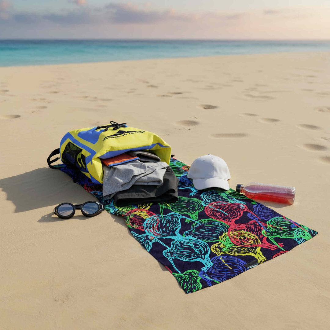Kiwi Microfiber Swimming towel