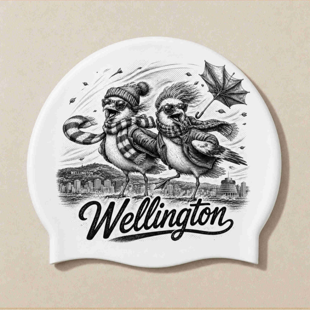 Personalised Swim Cap – Custom Design Windy Welling Birds