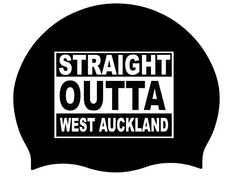 Add Your City ? Straight Outta Add Text  -Custom One Off Swimming Cap