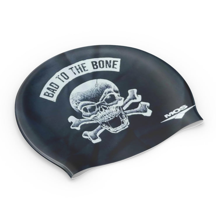 Bad To the Bone-Swimming Cap