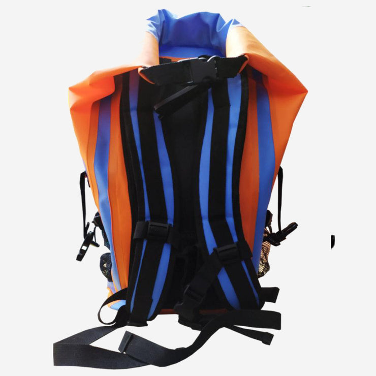 Waterproof Dry bag backpack (Orange Blue)