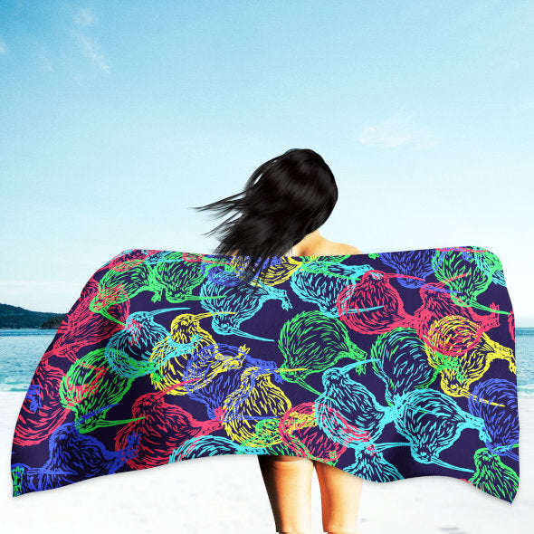 Kiwi Microfiber Swimming towel